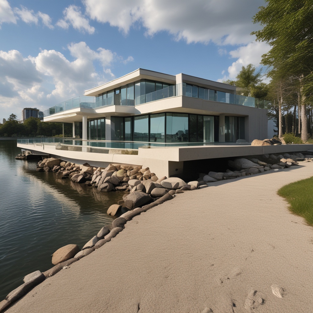 Modern Lakefront Villa property